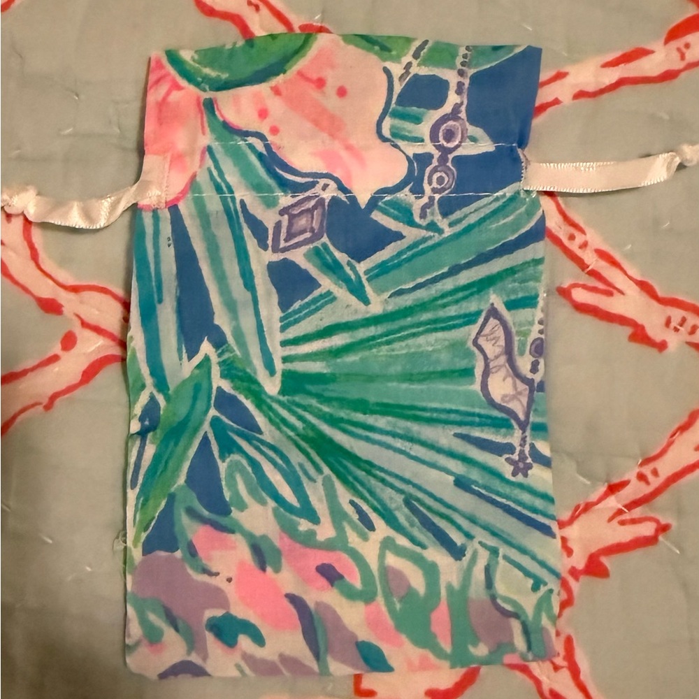 Lilly Pulitzer Sparkling Palm Trees Necklace & Bracelet Set EUC - Picture 5 of 14
